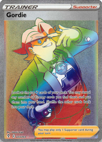 Gordie (223/203) [Sword & Shield: Evolving Skies]