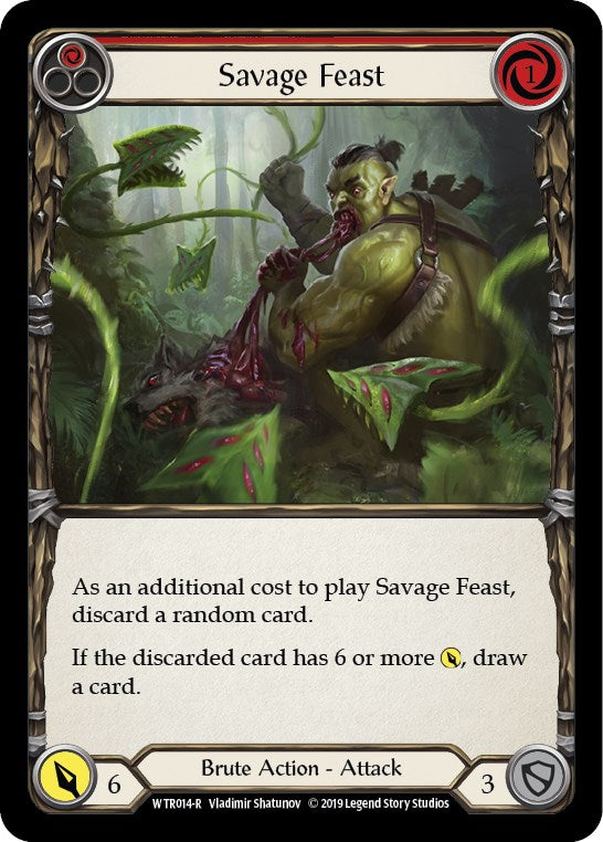 Savage Feast (Red) [WTR014] [Welcome to Rathe] Unlimited Edition Rainbow Foil