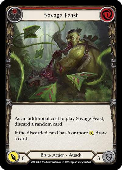 Savage Feast (Red) [WTR014] [Welcome to Rathe] Unlimited Edition Rainbow Foil