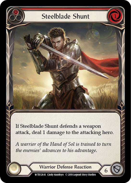 Steelblade Shunt (Red) [WTR126] [Welcome to Rathe] 1st Edition Normal