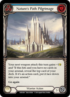 Nature's Path Pilgrimage (Blue) [WTR149] [Welcome to Rathe] 1st Edition Rainbow Foil