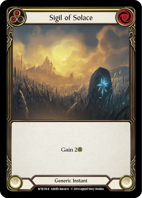 Sigil of Solace (Yellow) [WTR174] Unlimited Rainbow Foil