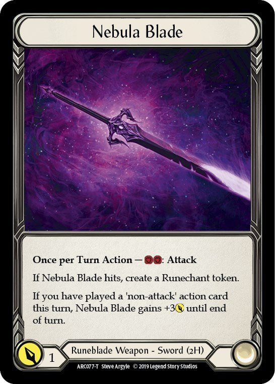 Nebula Blade // Runechant [ARC077 // ARC112] [Arcane Rising] Unlimited Edition Normal