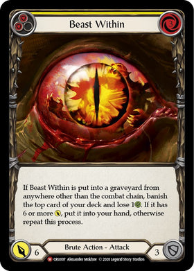 Beast Within (Rainbow Foil) [CRU007-RF] Unlimited Rainbow Foil
