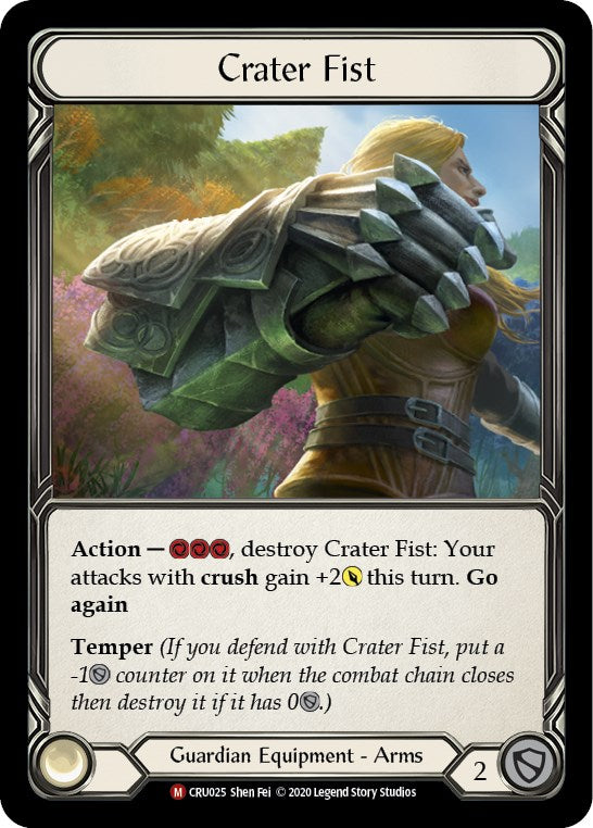 Crater Fist (Rainbow Foil) [CRU025-RF] Unlimited Rainbow Foil