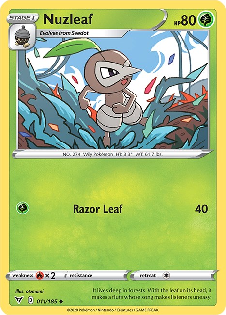 Nuzleaf [011/185] [Vivid Voltage] Reverse Holofoil
