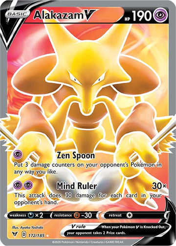 Alakazam V (Full Art) [172/185] [SWSH04: Vivid Voltage]