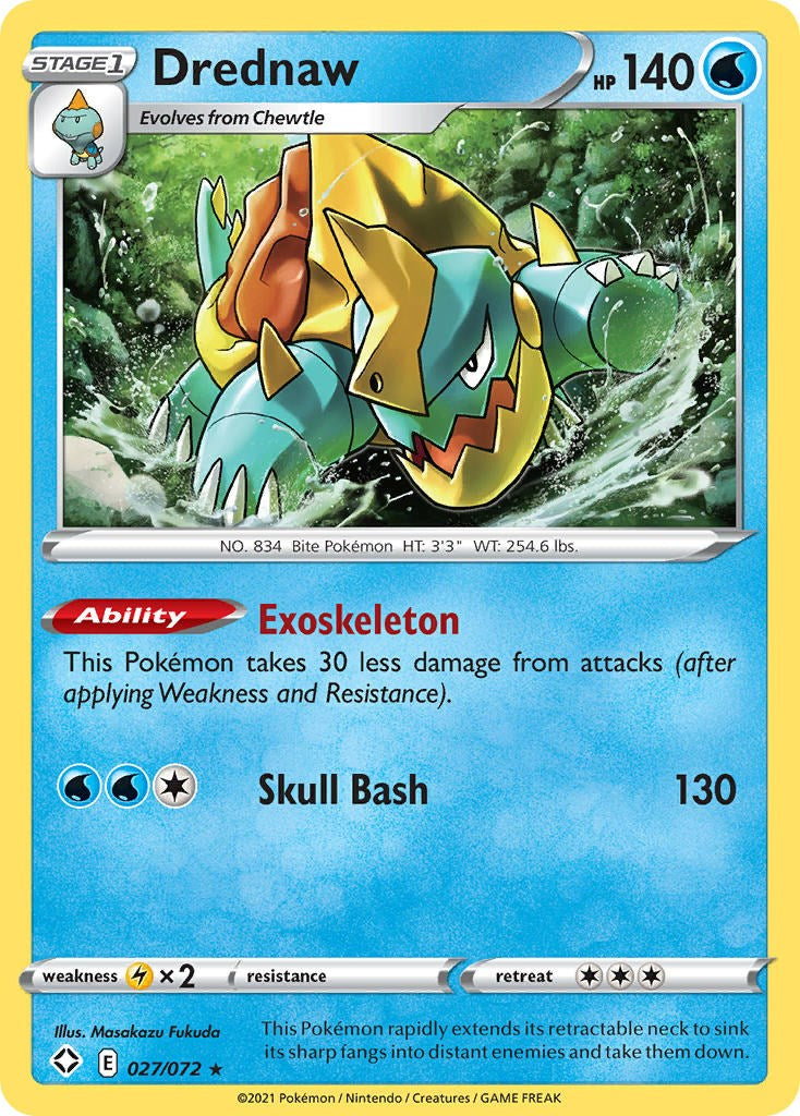 Drednaw [027/072] [Shining Fates] Reverse Holofoil