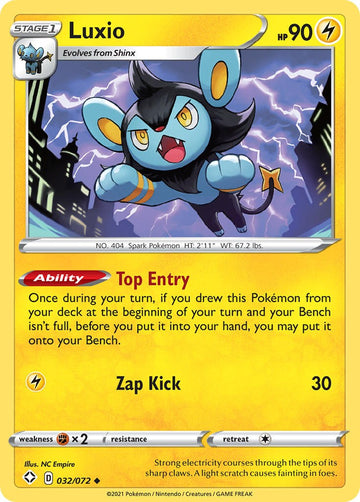 Luxio [032/072] [Shining Fates] Reverse Holofoil