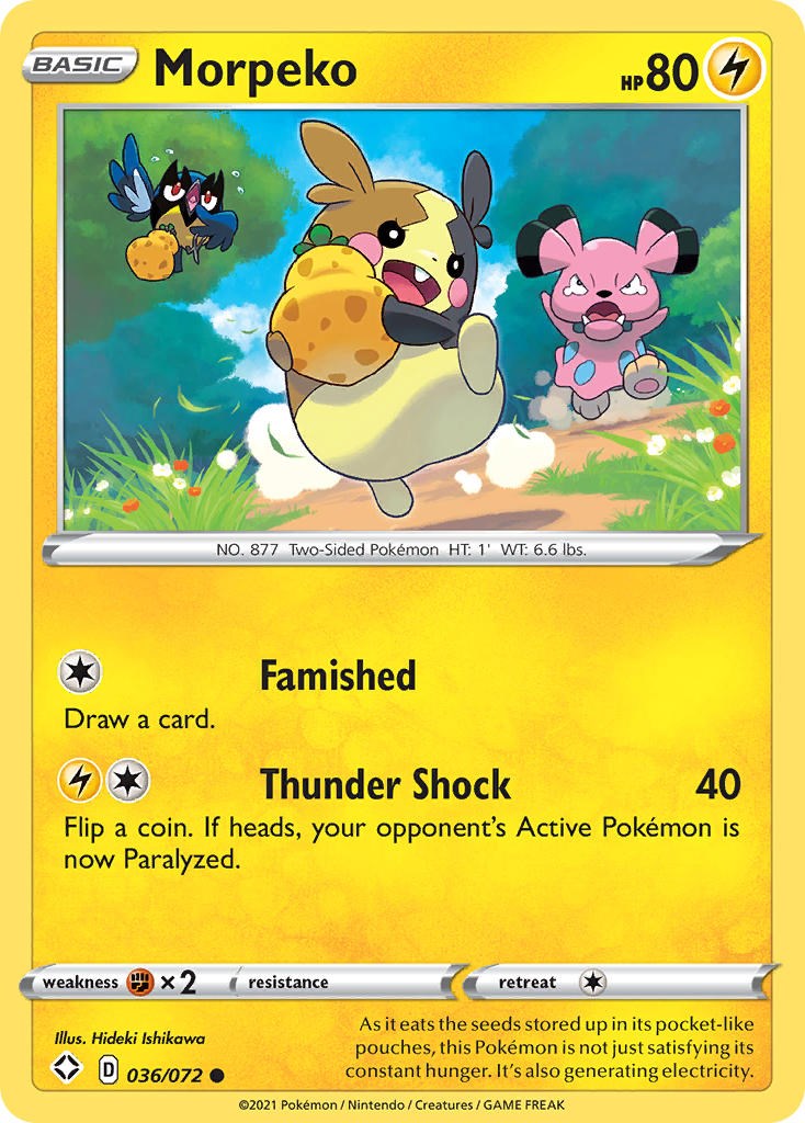 Morpeko (036) [036/072] [Shining Fates] Reverse Holofoil
