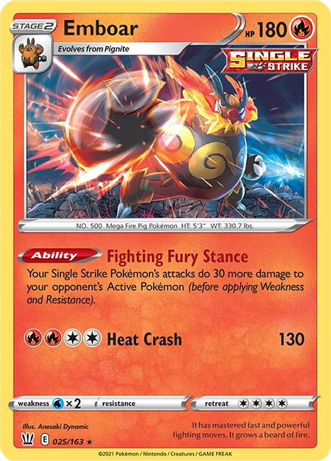 Emboar [025/163] [SWSH05: Battle Styles]