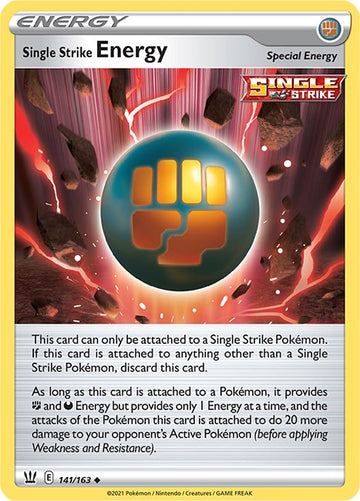 Single Strike Energy [141/163] [Battle Styles] Reverse Holofoil