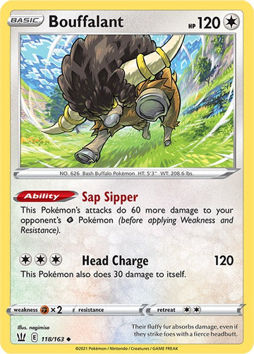 Bouffalant [118/163] [Battle Styles] Reverse Holofoil