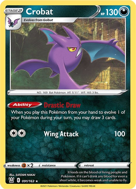 Crobat [091/163] [Battle Styles] Reverse Holofoil