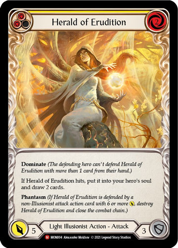 Herald of Erudition [MON004] [Monarch] 1st Edition Rainbow Foil