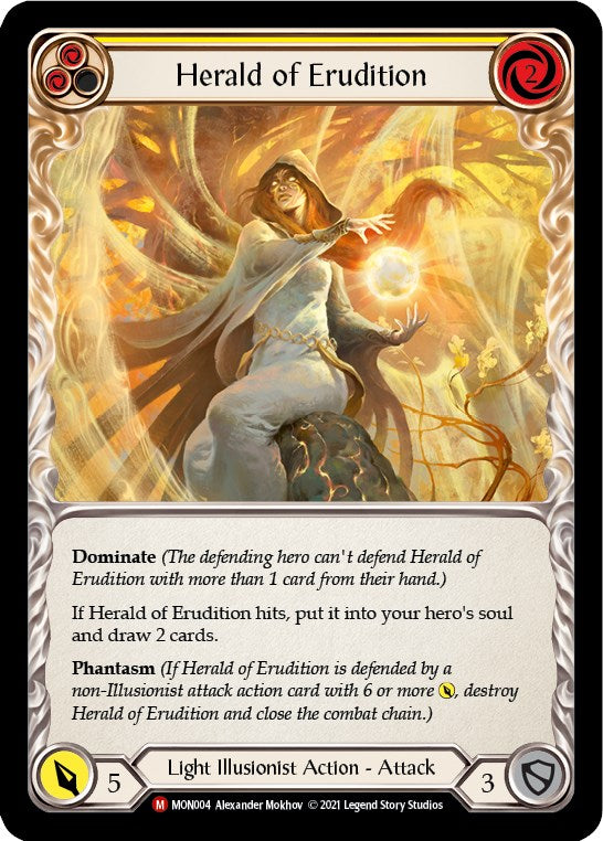 Herald of Erudition [MON004] [Monarch] 1st Edition Rainbow Foil