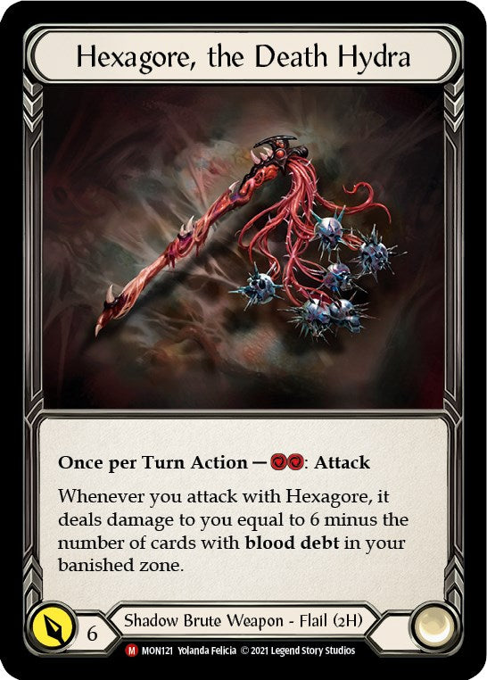 Hexagore, the Death Hydra [MON121] [Monarch] 1st Edition Cold Foil