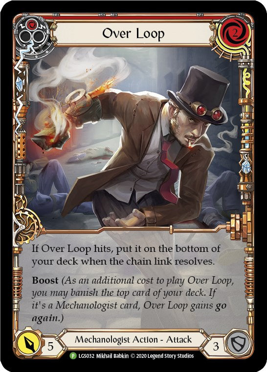 Over Loop (Red) [LGS032] (Promo)  Rainbow Foil