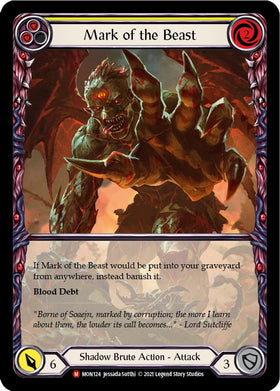 Mark of the Beast (Extended Art) [MON124] [Monarch] 1st Edition Rainbow Foil