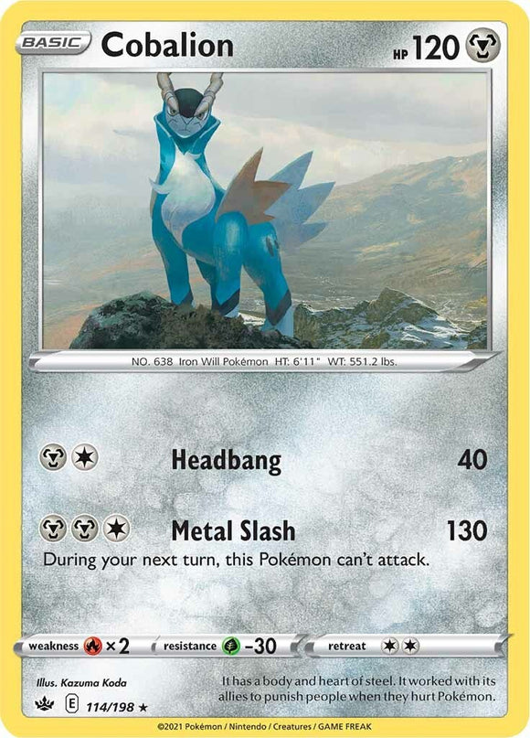 Cobalion [114/198] [Chilling Reign] Reverse Holofoil