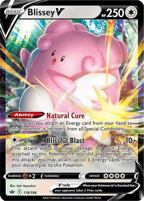Blissey V (119/198) [Sword & Shield: Chilling Reign]
