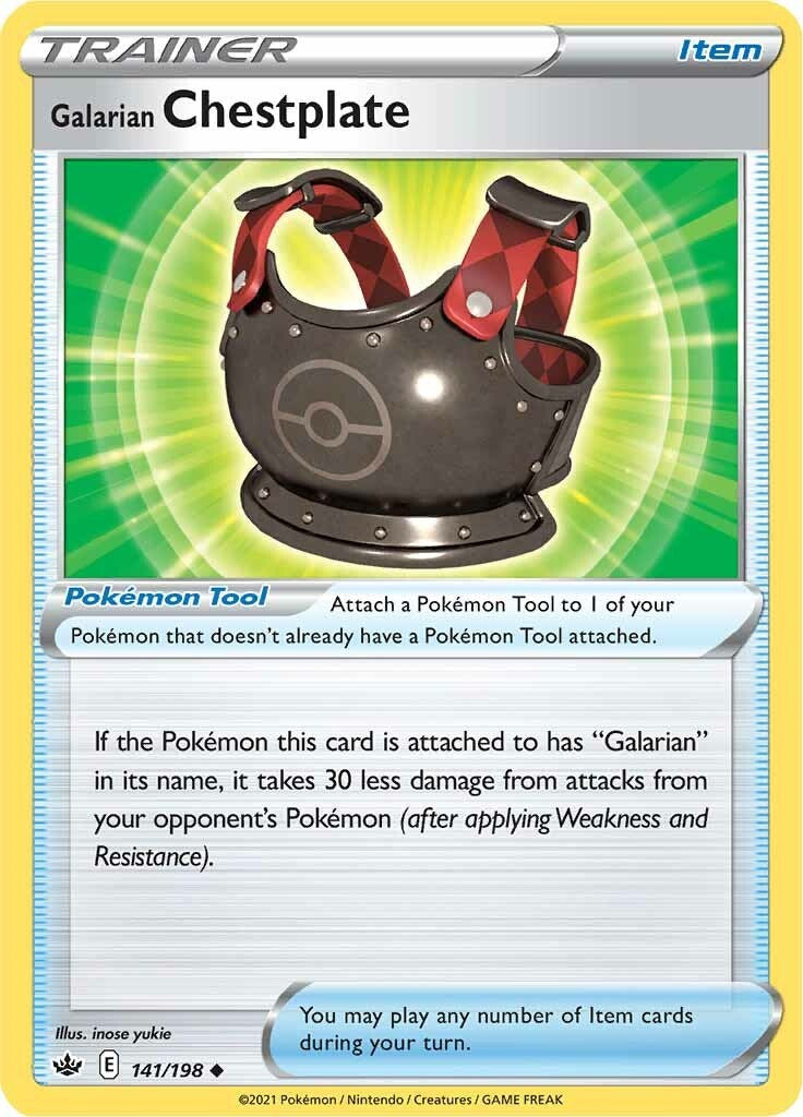 Galarian Chestplate [141/198] [Chilling Reign] Reverse Holofoil