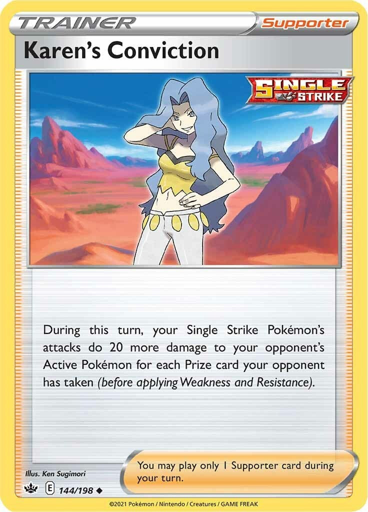 Karen's Conviction [144/198] [Chilling Reign] Reverse Holofoil