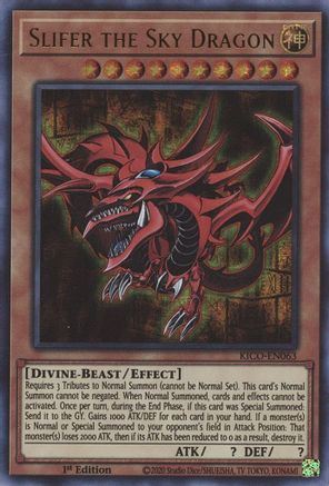 Slifer the Sky Dragon (Ultra Pharaoh's Rare) [KICO-EN063] Ultra Pharaoh's Rare