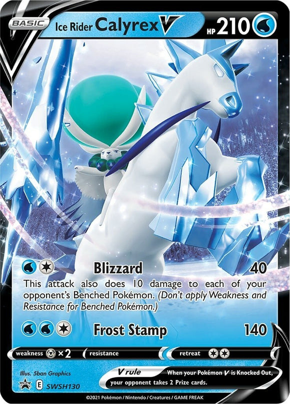Ice Rider Calyrex V [SWSH130] [Sword & Shield Promo Cards] Holofoil