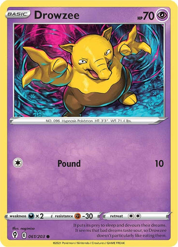 Drowzee [061/203] [Evolving Skies] Reverse Holofoil