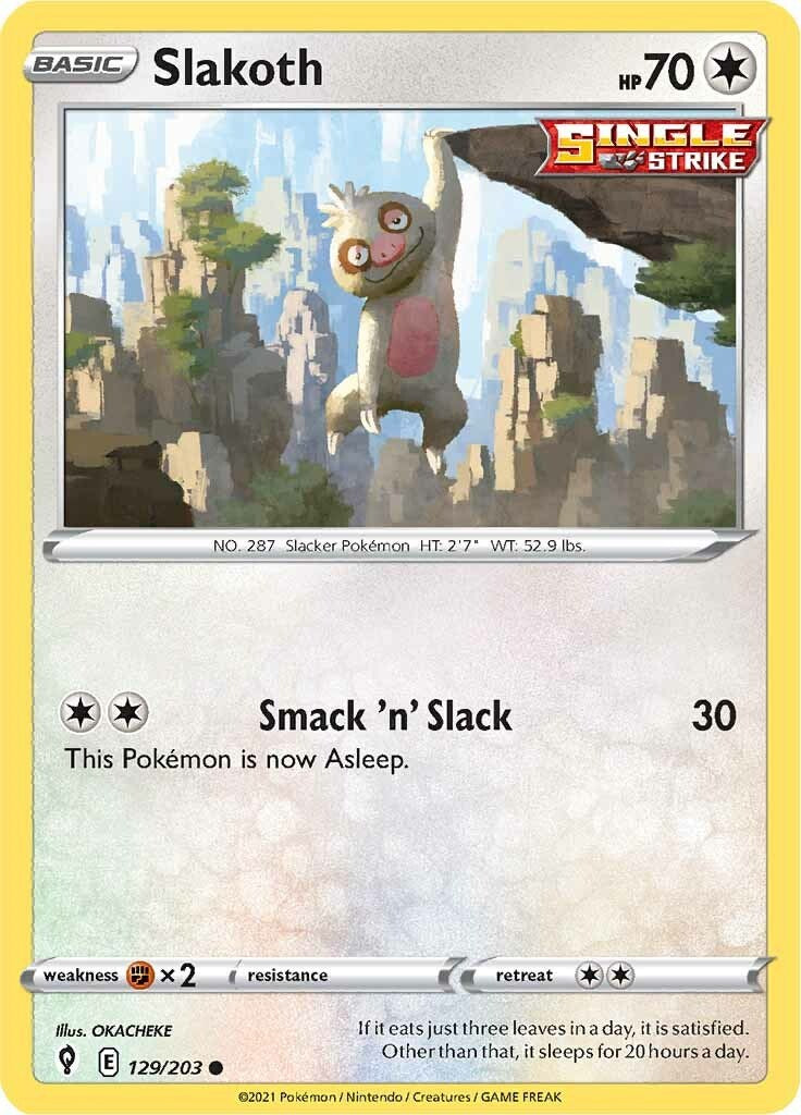 Slakoth [129/203] [Evolving Skies] Reverse Holofoil