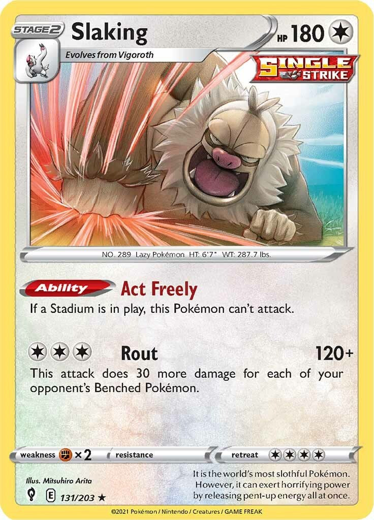 Slaking [131/203] [Evolving Skies] Reverse Holofoil