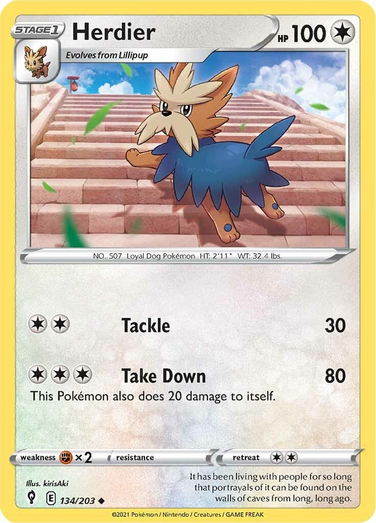 Herdier [134/203] [Evolving Skies] Reverse Holofoil
