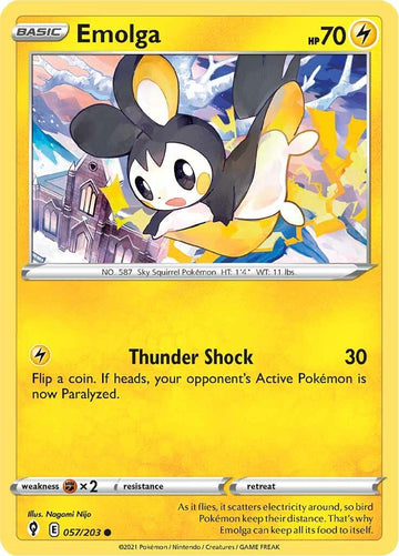 Emolga [057/203] [Evolving Skies] Reverse Holofoil