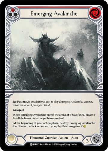 Emerging Avalanche (Red) [U-ELE025] Unlimited Rainbow Foil
