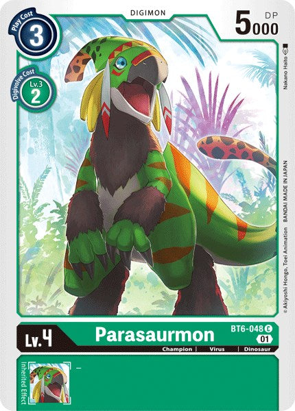 Parasaurmon [BT6-048] [Double Diamond] Normal