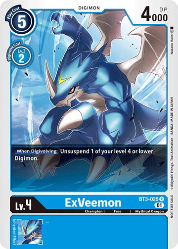 ExVeemon (Winner Pack Double Diamond) [BT3-025 R] [Release Special Booster 1.0]