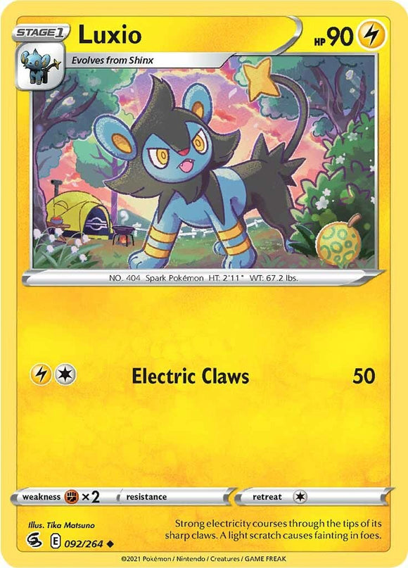Luxio [092/264] [Fusion Strike] Reverse Holofoil