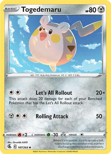 Togedemaru [187/264] [Fusion Strike] Reverse Holofoil