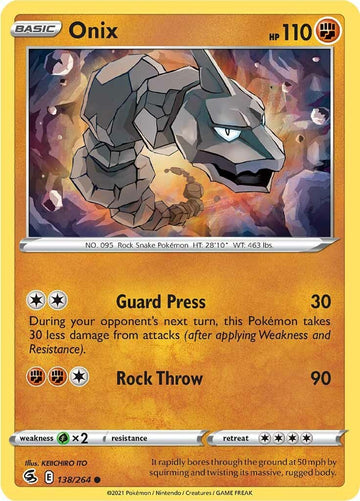 Onix [138/264] [Fusion Strike] Reverse Holofoil
