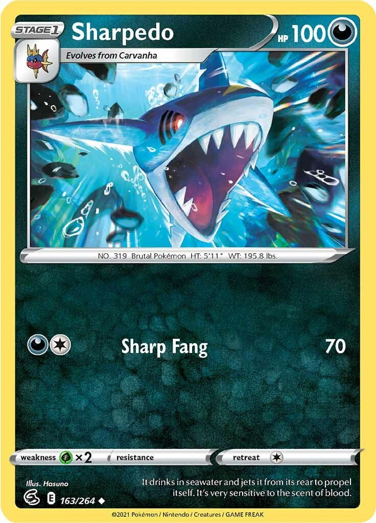 Sharpedo [163/264] [Fusion Strike] Reverse Holofoil
