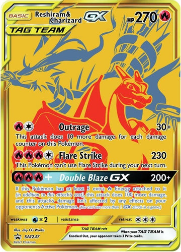 Reshiram & Charizard GX - SM247 [SM247] [SM Promos] Holofoil