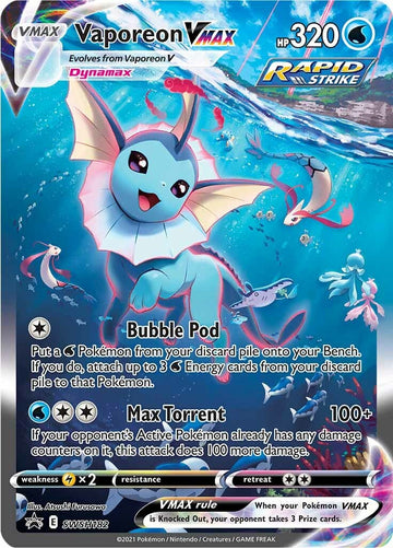 Vaporeon VMAX [SWSH182] [Sword & Shield Promo Cards] Holofoil