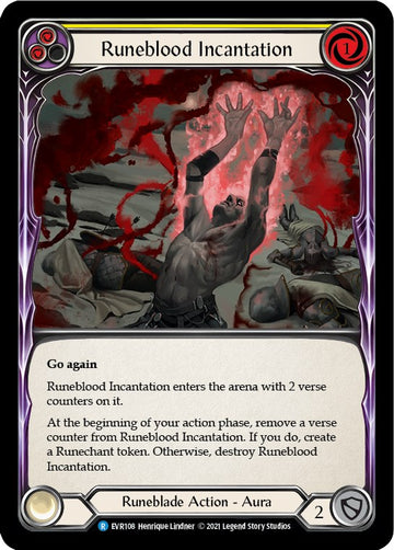 Runeblood Incantation (Yellow) [EVR108] [Everfest] 1st Edition Normal