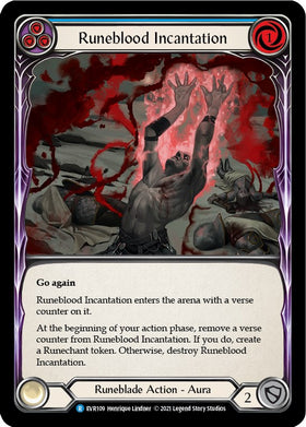 Runeblood Incantation (Blue) [EVR109] [Everfest] 1st Edition Rainbow Foil