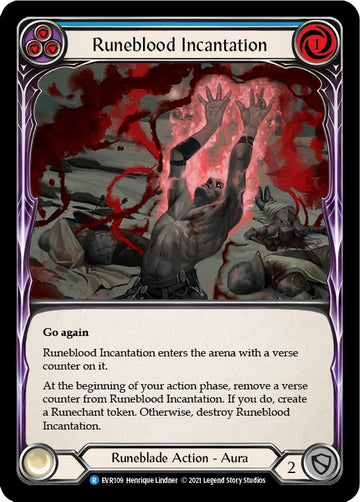 Runeblood Incantation (Blue) [EVR109] [Everfest] 1st Edition Rainbow Foil
