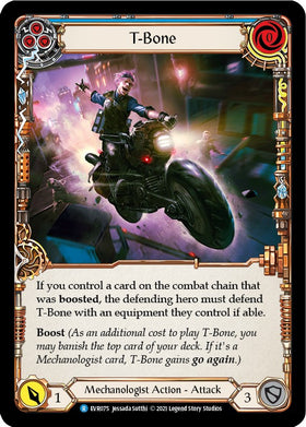 T-Bone (Blue) [EVR075] [Everfest] 1st Edition Rainbow Foil