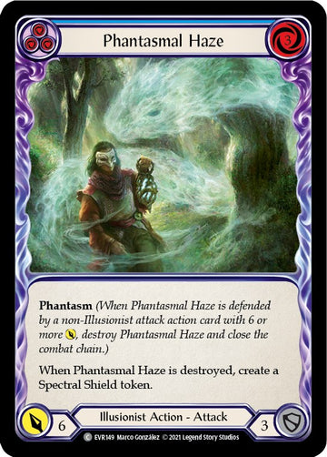 Phantasmal Haze (Blue) [EVR149] [Everfest] 1st Edition Rainbow Foil