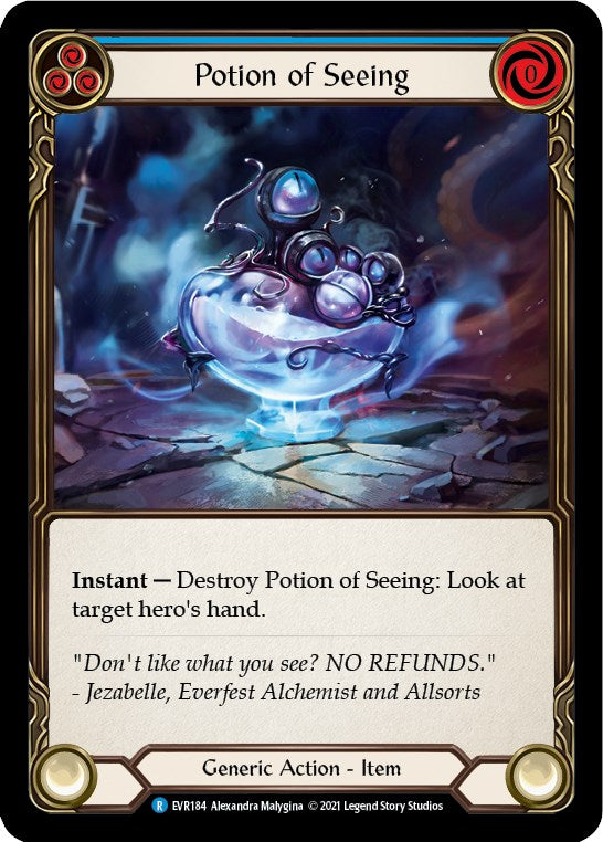 Potion of Seeing [EVR184] [Everfest] 1st Edition Cold Foil