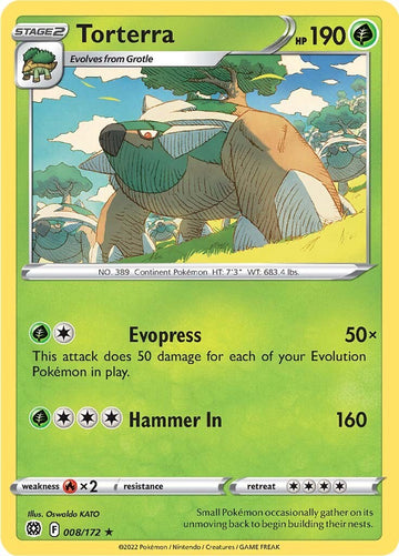 Torterra [008/172] [Brilliant Stars] Reverse Holofoil